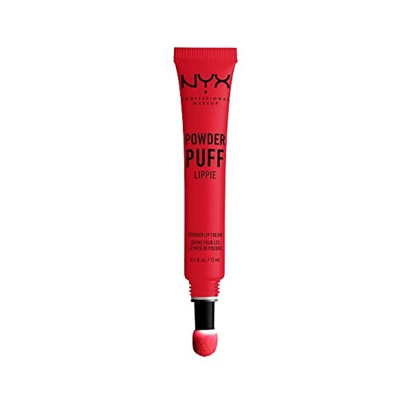 NYX PROFESSIONAL MAKEUP Powder Puff Lippie Lip Cream Boyds Tears, Rouge, 12 ml, 1 Unité