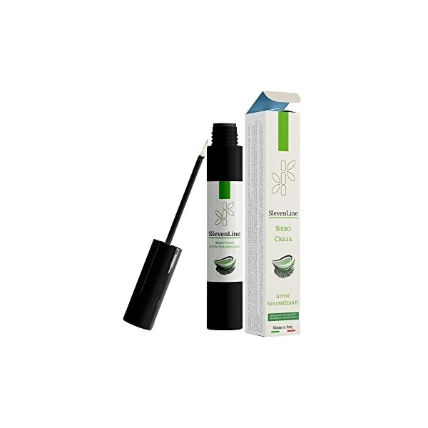 Serum Cils Croissance - SlevenLine BIO & MADE IN ITALY - Serum pour Rehaussement Cils Professionnel et Sourcils - Cils Long