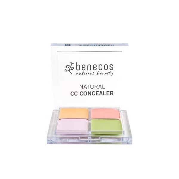 Benecos - Cosmétiques Naturels - Correcteur Cc - Crémeux - Correctif - sans Talc - Vegan - Beige/Vert/Rose/Violet