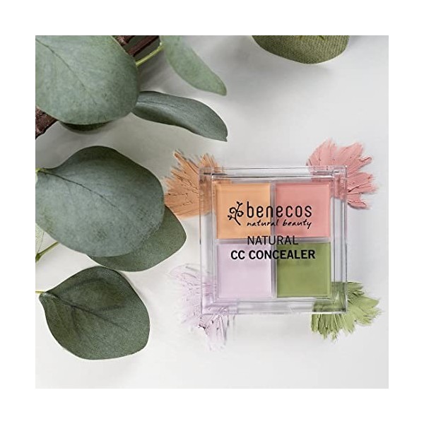 Benecos - Cosmétiques Naturels - Correcteur Cc - Crémeux - Correctif - sans Talc - Vegan - Beige/Vert/Rose/Violet