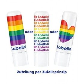 Labello Pride Kiss Edition 4,8 g - Crayon de soin des lèvres 24h et hydratation intense - Soin des lèvres pour toutes les l