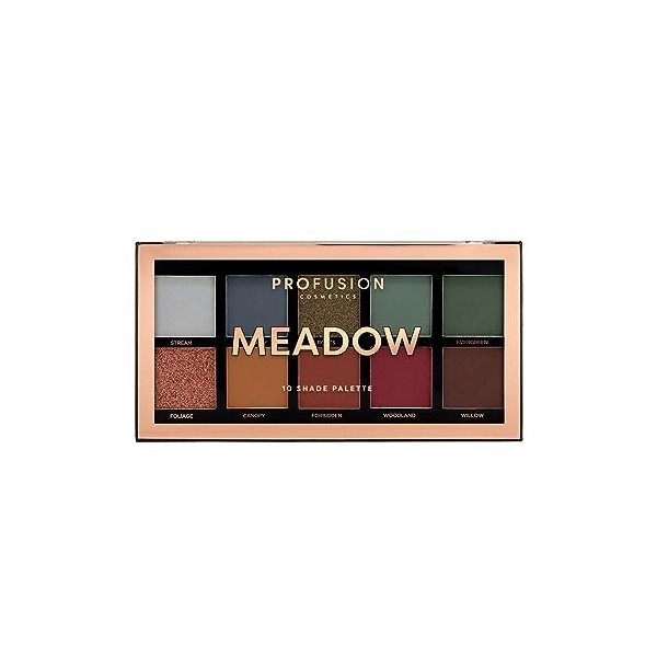 Profusion Cosmetics Meadow Palette de fards à paupières 10 ombres