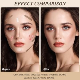 3 pcs Liquid Blush for Cheeks Soft Cream Blush Face Makeup Liquid Highlighter Contouring Stick Contouring Creme Highlighter &
