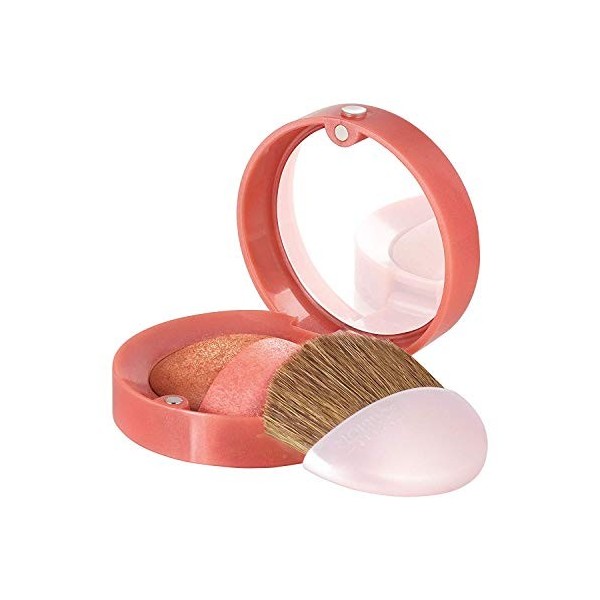 Bourjois - Blush Boite Ronde Duo - Texture fine et légère - Sculpte et apporte une touche de lumière - Pinceau applicateur et