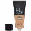 Fond de Teint Fit Me Matte de Maybelline N°220 Beige Naturel