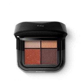 KIKO Milano Bright Quartet Eyeshadow Palette 03 | Palette Avec 4 Ombres À Paupières Cuites Pour Utilisation Sèche Et Humide
