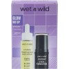 Wet n Wild Glow Me Up Set, Ensemble de Maquillage avec Primer Facial Illuminant et Fond de Teint en Bâton Photo Focus en Nuan