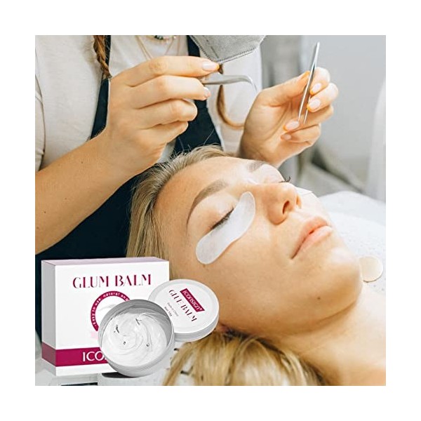 cils - Baume colle 15g pour la stratification des sourcils,Lash Lift Adhésif Fort Collant Cils & Sourcils Perm Colle Baume Po