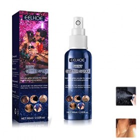 2022 Nouveau Spray Pailleté Argenté, Spray Pailleté Brillant Pour Cheveux Et Corps, Spray Scintillant Pourclothes. 1 