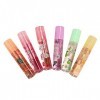 6 Pcs Fruity Roll On Lip Gloss,Brillant À Lèvres Rouge À Lèvres Hydratant Incolore,Huile À Lèvres Transparente,Repulpeur Hydr