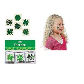 Beaupretty 72Pcs Tatouages ??Temporaires de La Saint-Patrick St. Patricks Day Tatouages ??Shamrock Trèfle Tatouages ??Irlanda