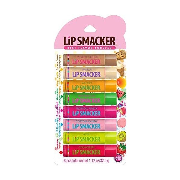 Baume lèvres PARTY PACK LIP SMACKERS - 8 BALMS - Présentation : stick lèvres - Contenance : 32 gr