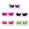 5 Paires Faux Cils Extra Longs Halloween Extensions De Cils Arc-en-ciel Cils De Costume Dhalloween Extension De Cils Hallowe