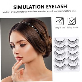 POPETPOP 10 Paires De Cils Cils De Noël Faux Cils Longue Extension Cils Cils Moelleux Cils Naturels Cils Moelleux Faux Cils F