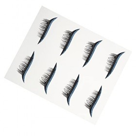 Angoily 4 Paires De Faux Cils Autocollant De Maquillage Pour Les Yeux Fard À Paupières Scintillant Autocollants De Cils Pour 