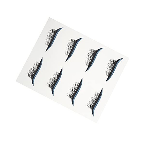 Angoily 4 Paires De Faux Cils Autocollant De Maquillage Pour Les Yeux Fard À Paupières Scintillant Autocollants De Cils Pour 