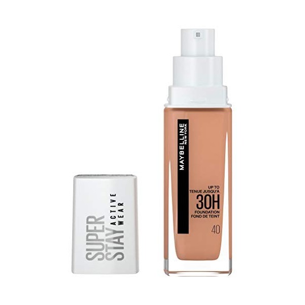 Maybelline New York Foundation, Superstay Active Wear 30 Hour Long-Lasting Liquid Foundation, Lightweight Feel, Water, Sweat 