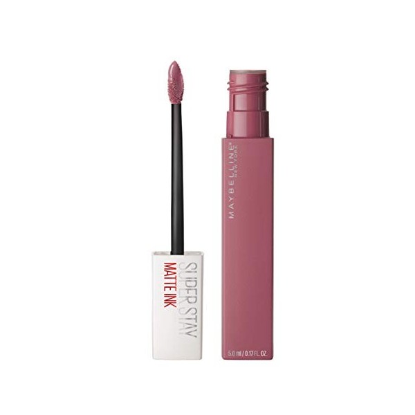 Maybelline New York Matte Lipstick SuperStay Matte Ink, Teinte à Lèvres Longue Durée, Sans Transfert, Lover 15 , 5ml