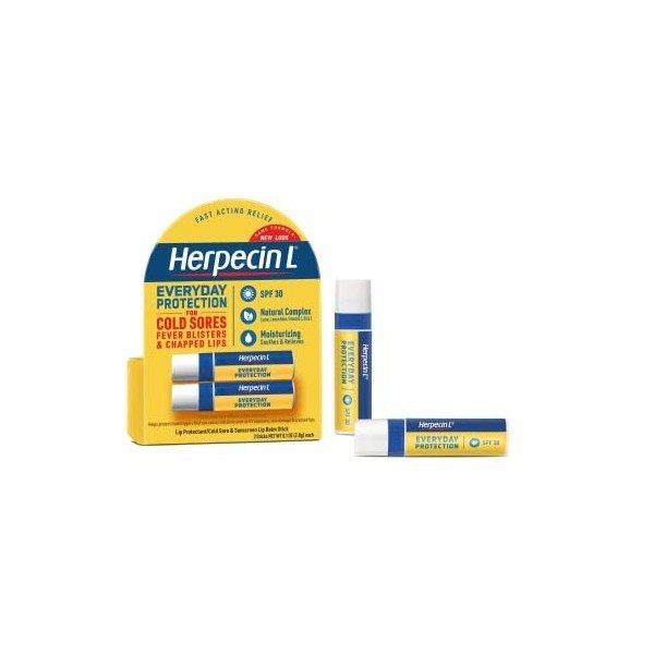 Herpecin-L Lip Protectant/Cold Sore & Sunscreen Lip Balm Twin Pack