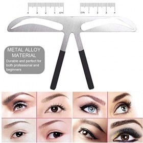 Règle de sourcil, tatouage permanent Sourcil de mesure Balance Balance Extension Ruler conception de positionnement de trois 