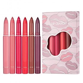 BakerMiche Crayon Lip Liner Set, Facile à Appliquer Ensemble De Crayons à LèVreslongue DuréE Maquillage Crayon à LèVres Crayo