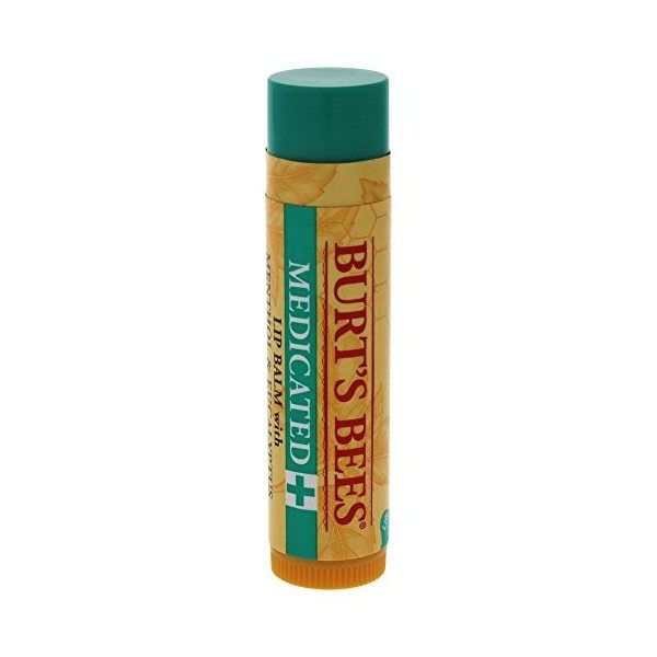 Baume à lèvres hydratant médicamenteux Burts Bees pour baume à lèvres unisexe 0,15 oz