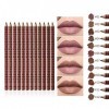 12pcs Etanche Lip Liner Multicolore Professionnel Imperméable Crayons A Levre Eye-liner Waterproof Lipliner Crayon Maquillage