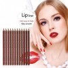 12pcs Etanche Lip Liner Multicolore Professionnel Imperméable Crayons A Levre Eye-liner Waterproof Lipliner Crayon Maquillage