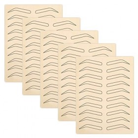 5 Pièces Pratique de la Peau de Tatouage de Sourcil Peau de Pratique Microblading Peau de Pratique sans Encre Peau de Pratiqu