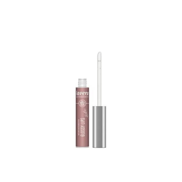 lavera Glossy Lips - Noisette Nude 03 - Effet brillant - Cosmétique naturel - Nourrissant avec de lhuile de jojoba bio et du