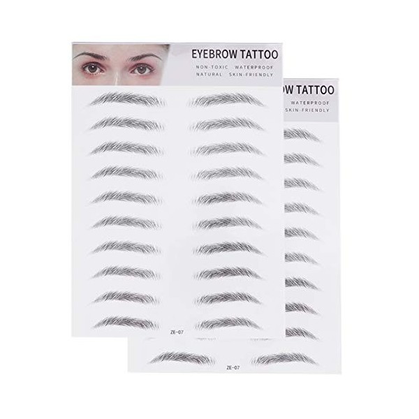 LALAFINA Lot de 2 Sourcils Sourcils Outil Imitation Sourcils Autocollants de Transfert de Sourcils Autocollants de Tatouage P