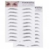 LALAFINA Lot de 2 Sourcils Sourcils Outil Imitation Sourcils Autocollants de Transfert de Sourcils Autocollants de Tatouage P