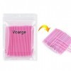 VOARGE Lot de 200 micro-brosses jetables pour extensions de cils, extensions de cils, colle Removal Lashes Graft Tools pour m