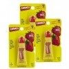 Carmex Lot de 3 tubes de fraises SPF15 10 g