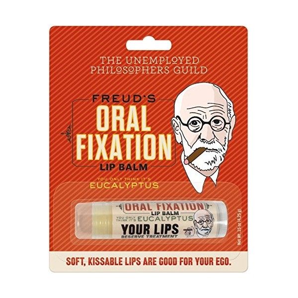 Sigmund Freuds Oral Fixation Lip Balm - Made in the USA by The Unemployed Philosophers Guild