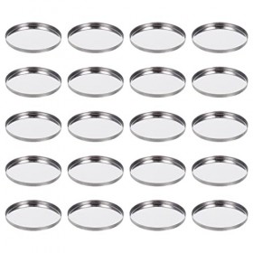 LALAFINA DIY 20 Pièces Plateau Vide De Fard à Paupières Rond Pots De Fard à Contenants De Maquillage Vides Pot De Maquillage 