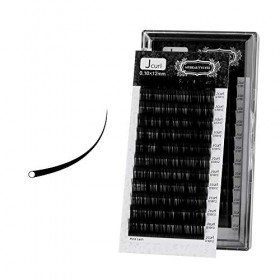 Extension de cils faux de vison/Fournitures dextension de cils individuels utilisation de Salon/Épaisseur de la boucle J 0.0