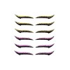 BakerMiche 6 Paires Autocollants Eyeliner imperméables, Autocollants Eyeliner Réutilisables, Outils de Maquillage de beauté P