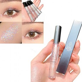 XIAXIN Fard à PaupièRes Liquide Pailleté,Fard A Paupieres Liquide Clair de lune blanc 1 