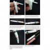 10 PièCes Tube de Brillant à LèVres Vide, Conteneur de Rouge à LèVres Rechargeable Transparent Brillant à LèVres Bricolage Co