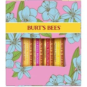 Burts Bees set de regalo, Cera de abejas, Fresa, Piña, pitahaya con limón, 4x4.25gr