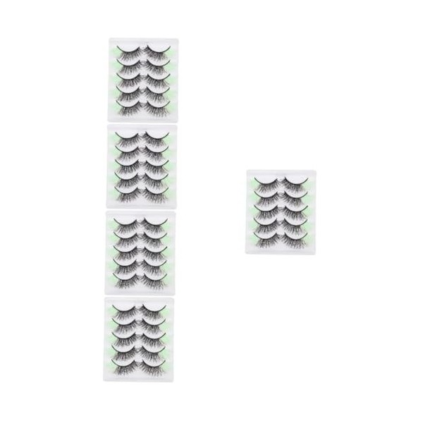 POPETPOP 5 Paires De Faux Cils Colorés Cils Colorés Demi-Cils Extensions De Cils Colorés Faux Cils Cils Maquillage Faux Cils