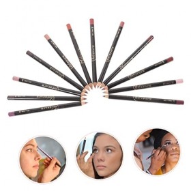 Beavorty 12Pcs Crayon À Lèvres Ensembles De Maquillage Nude Crayon À Lèvres Crayon À Lèvres Cosmétique Lipliner Ensemble De C