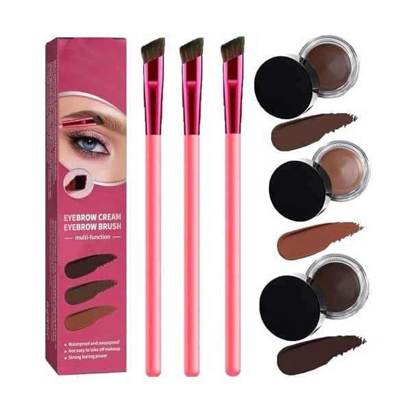 Kit de soins des sourcils à domicile 4D laminé, kit de toilettage pour sourcils laminés 4D, kit de soins des sourcils 4D, bro