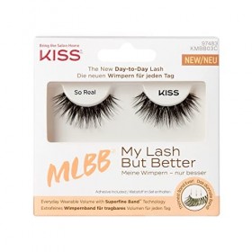 KISS My Lash But Better Collection 1 paire de cils artificiels si réel volume naturel faux lashes avec ruban KISS Flexi, coll