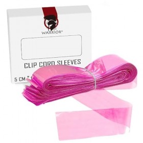 WARRIOR Cord Cover Grips Jetables Tattoo Machine Manchons Tatouage Cordon Couvre 5x116cm Pack de 125pcs Couleurs Rouge Bleu N