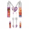 Depesche 12183 TOPModel BFF-Set de beauté pour Enfants composé de 2 Gloss parfumés en Violet et Rose, avec Pendentif en Forme