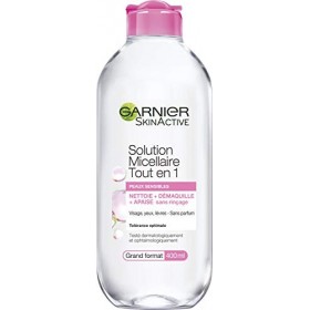 Garnier Skin Active Solution Micellaire Tout En 1 Peaux Sensibles Grand Format 400 ml - Lot de 2
