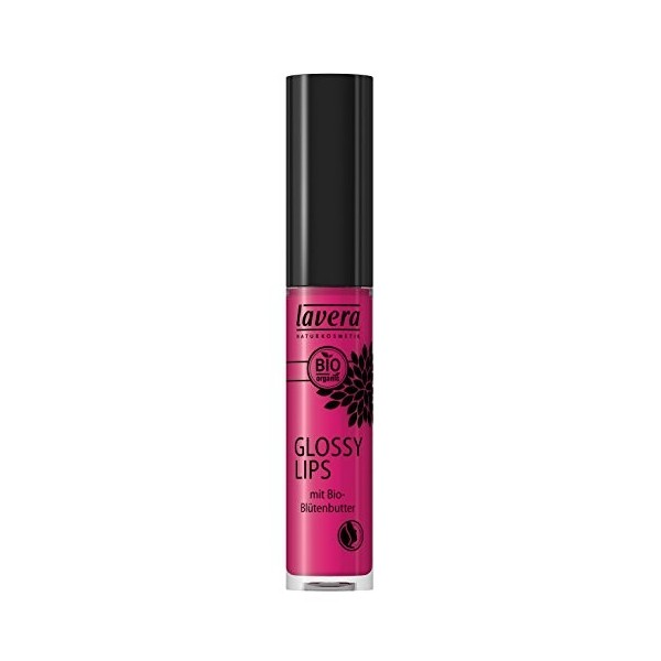 lavera brillant à lèvres - Glossy Lips - Powerful Pink 14 - effet mouillé incroyable - Cosmétiques naturels - Make up - Ingré