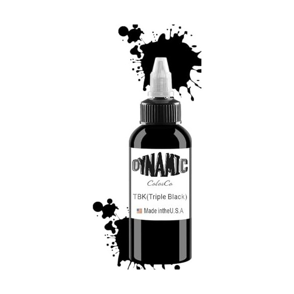 Black DLD Encre de tatouage de qualité supérieure - Encre noire super pure - Couleur et vive - Convient aux végétaliens - 30 